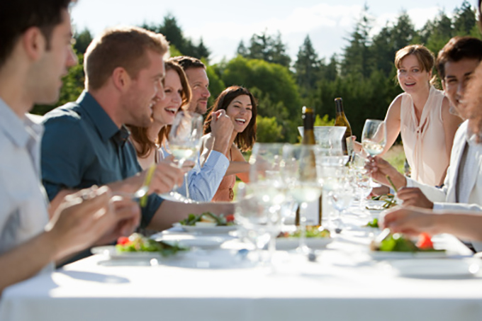 Teaching cooking enables people to host their friends for outdoor dinner parties.