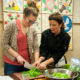 Chef Nancy Henley working with mentor Erin Huston who is an eating disorder awareness and body positivity advocate.